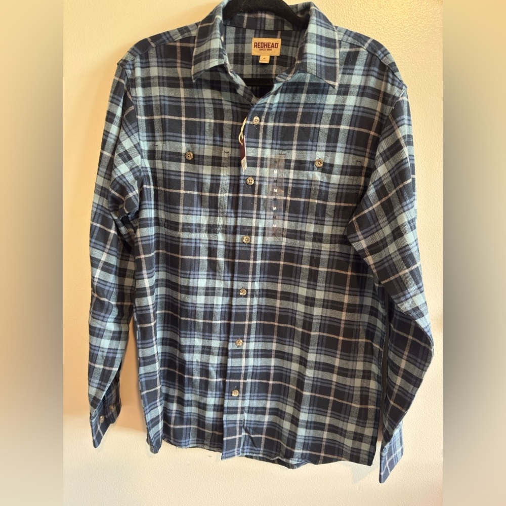 Redhead NWT men’s flannel blue navy